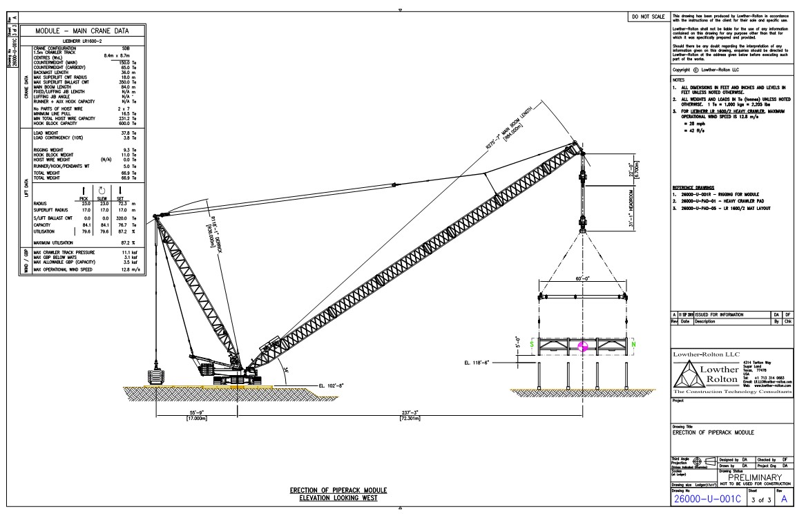 crane lifting plan calculation